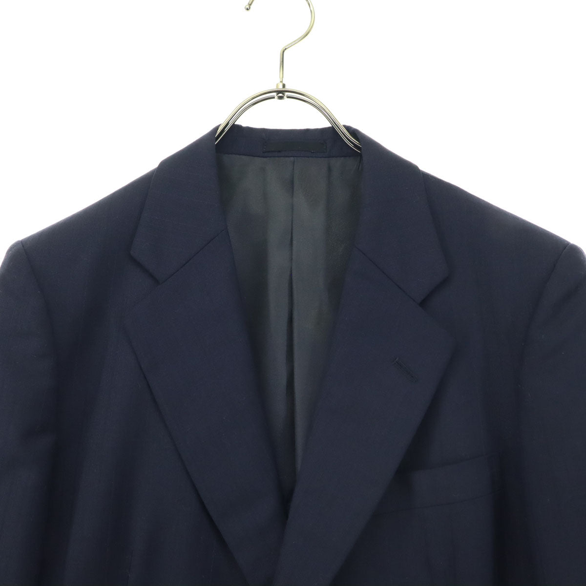 美品 BURBERRY バーバリー 長袖 テーラードジャケット ネイビー C-TK83 メンズ