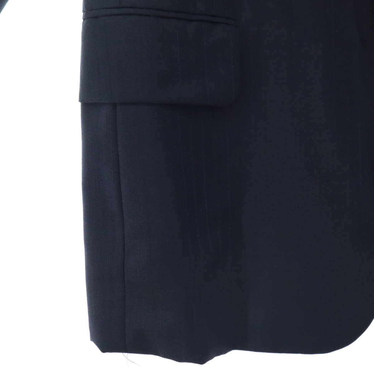 美品 BURBERRY バーバリー 長袖 テーラードジャケット ネイビー C-TK83 メンズ