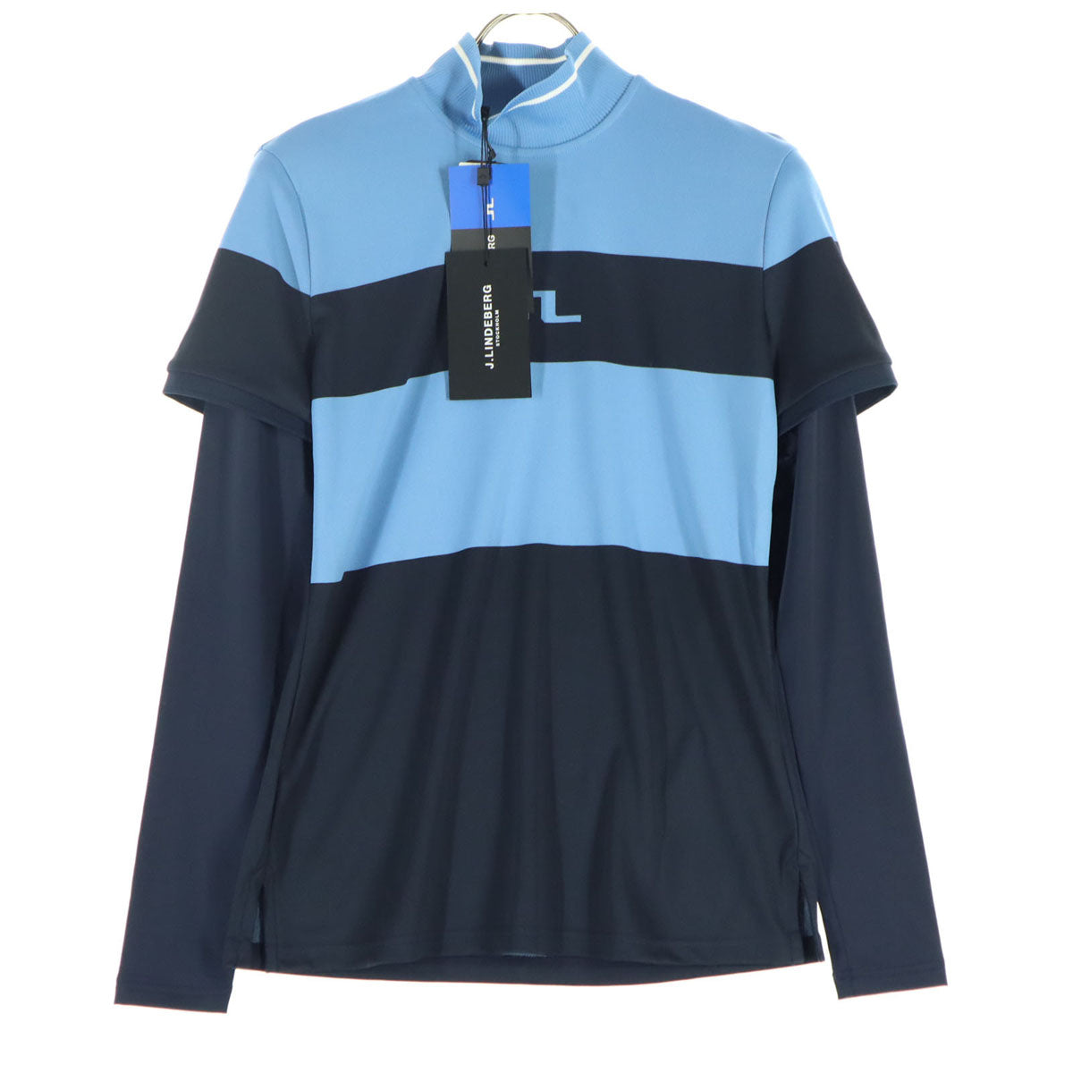 未使用 J.LINDEBERG ジェイリンドバーグ ゴルフ 長袖 ハイネック ウェア 38 ブラック メンズ