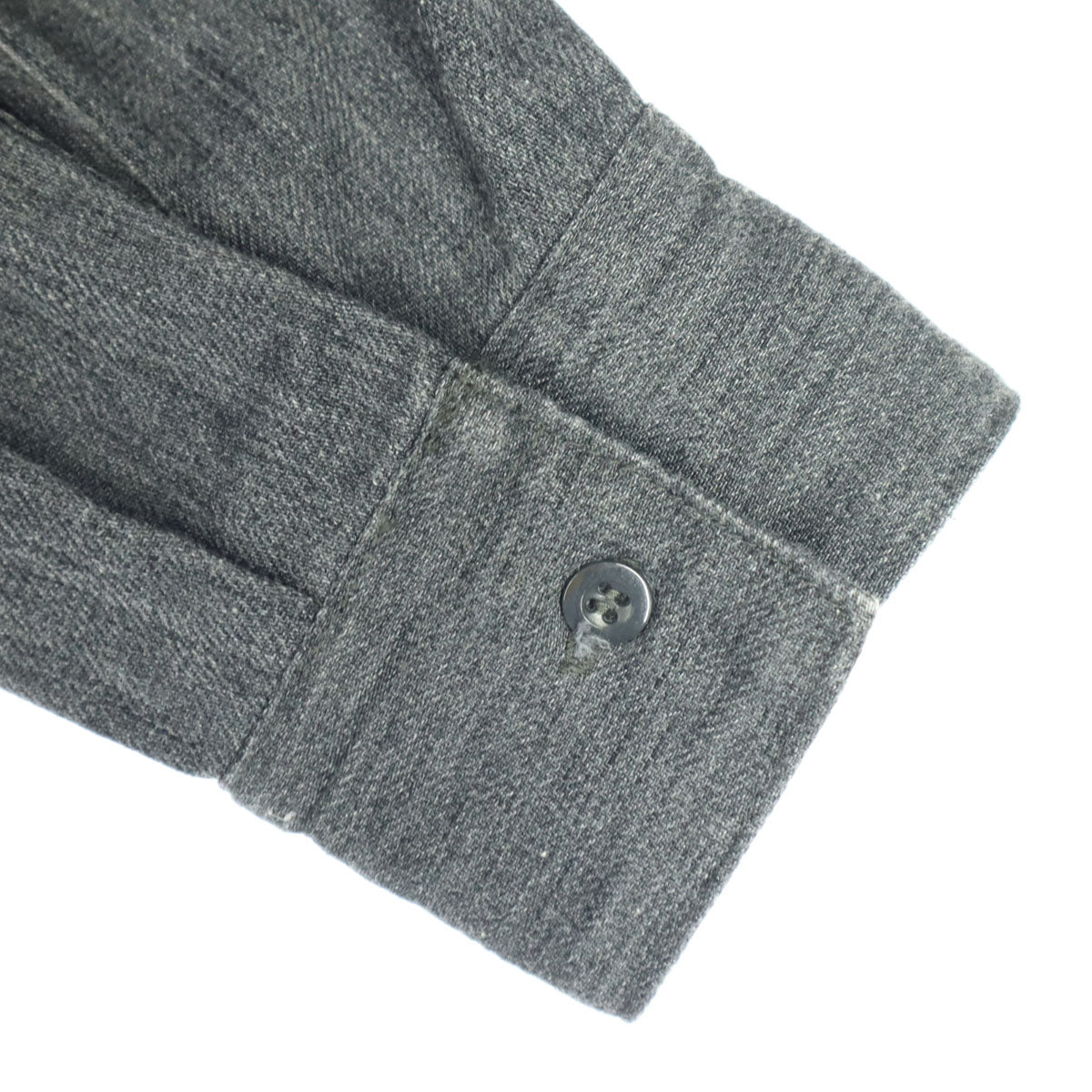 N.HOOLYWOOD エヌハリウッド 日本製 長袖 コットンシャツ M ダークグレー 胸ポケット メンズ