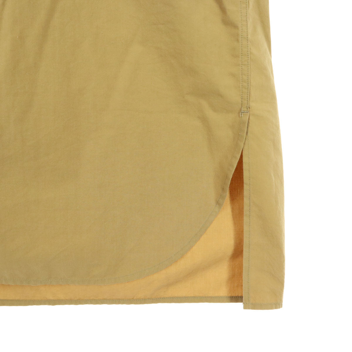 Danton ダントン 日本製 長袖 シャツワンピース ブラウン レディース