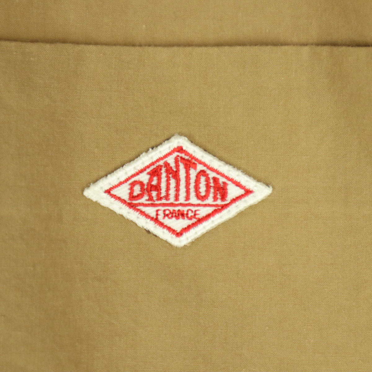 Danton ダントン 日本製 長袖 シャツワンピース ブラウン レディース