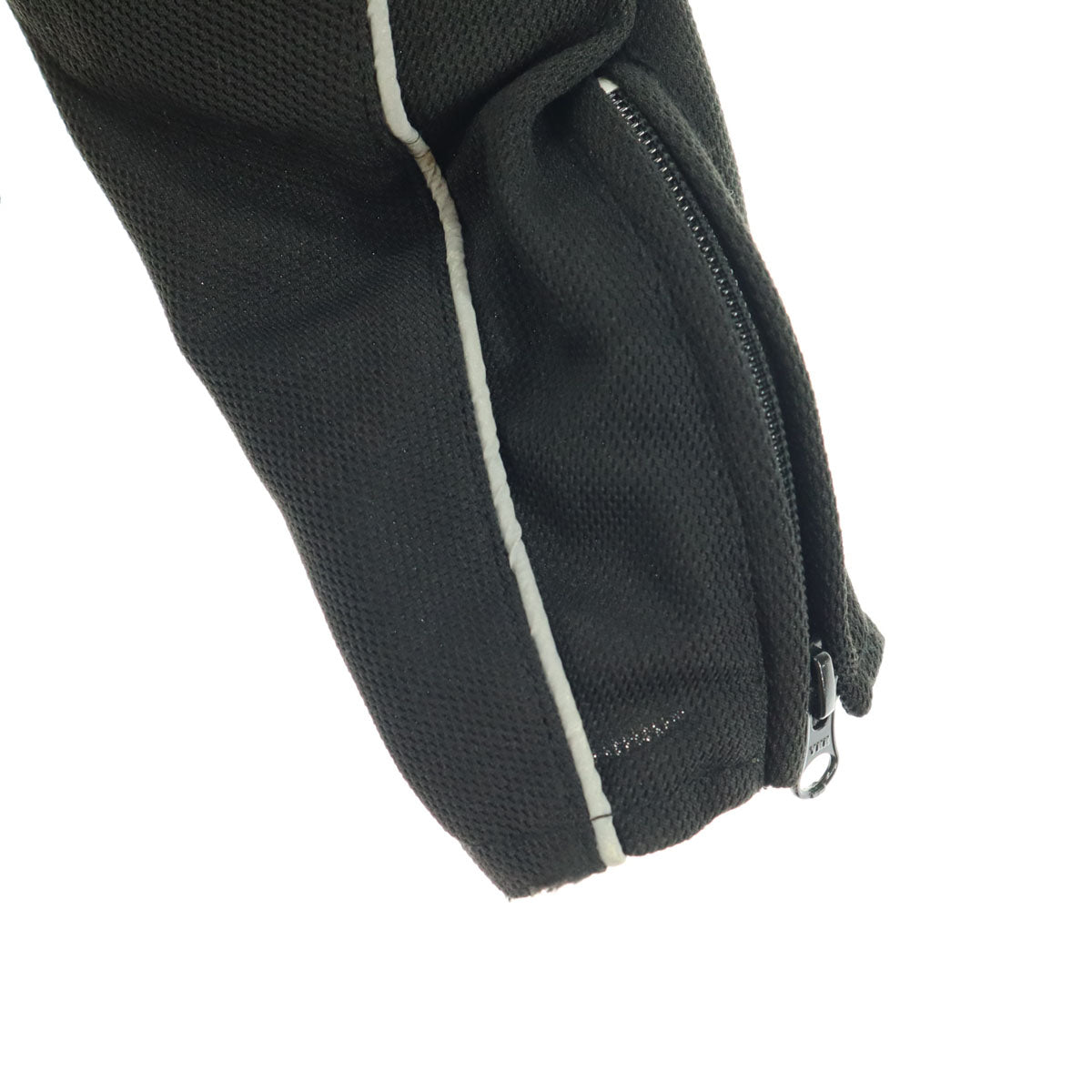 美品 elf エルフ プリント バイカーズ 長袖 メッシュ ジャケット ブラック メンズ