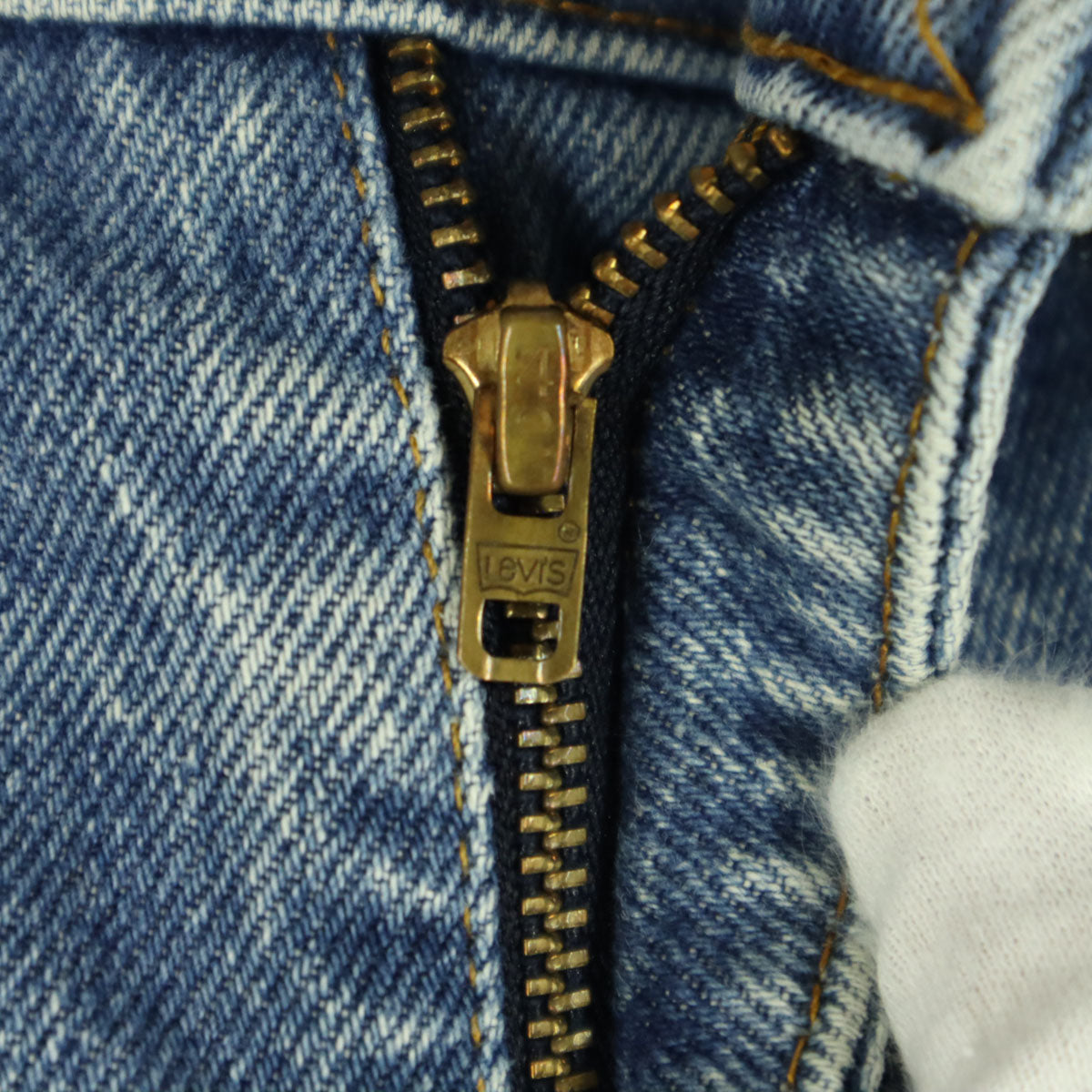 Levi's リーバイス 80s ヴィンテージ USA製 ボタン裏515 ストレートデニムパンツ ブルー オレンジタブ 42タロン メンズ