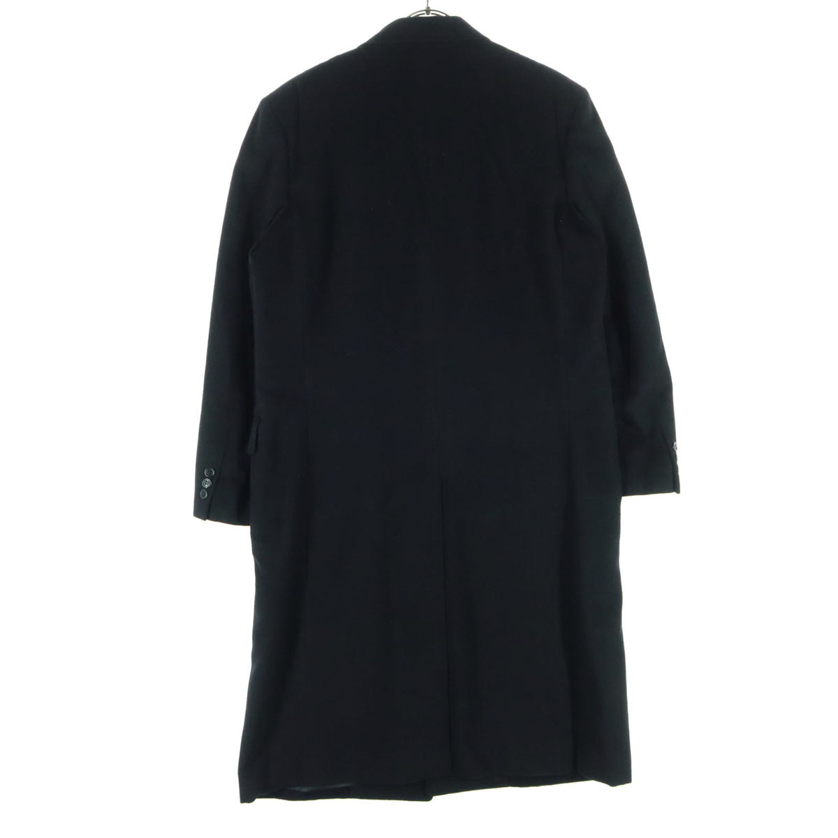 Durban ダーバン 長袖 ウール チェスターコート 94A6 ブラック メンズ