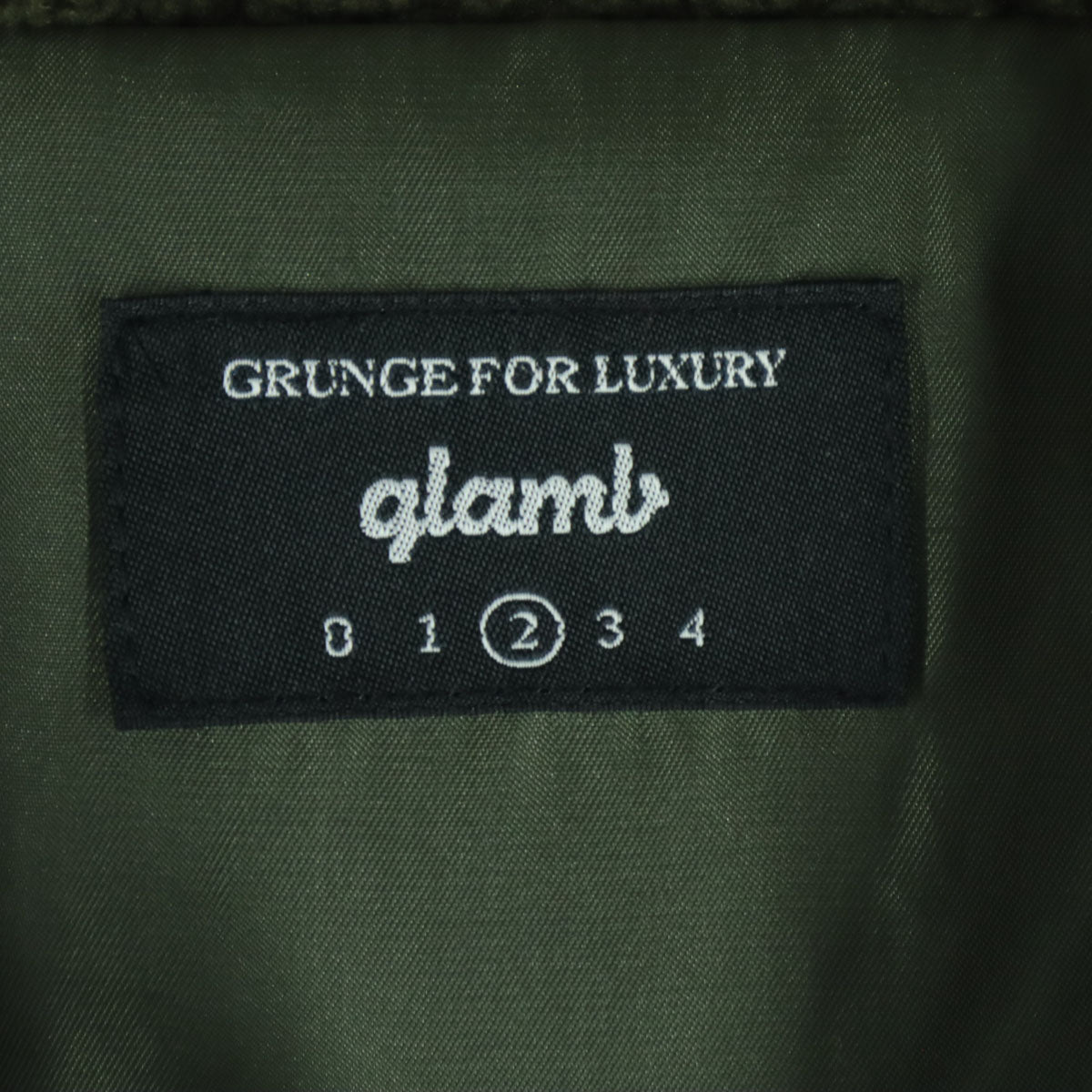 glamb グラム 長袖 ボア モッズコート 2 カーキ メンズ