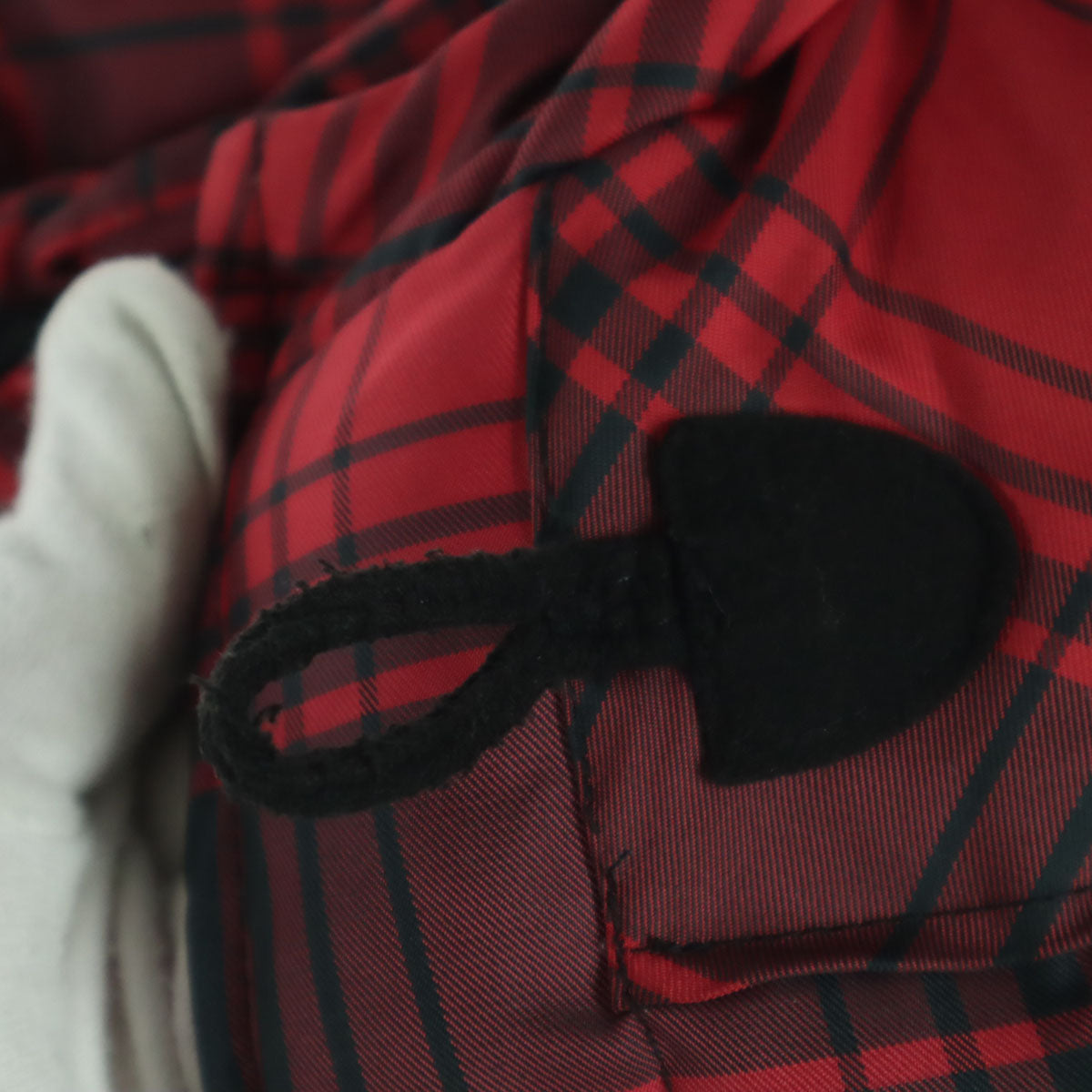 RALPH LAUREN ラルフローレン チェック柄 長袖 ダッフルコート 24M レッド キッズ