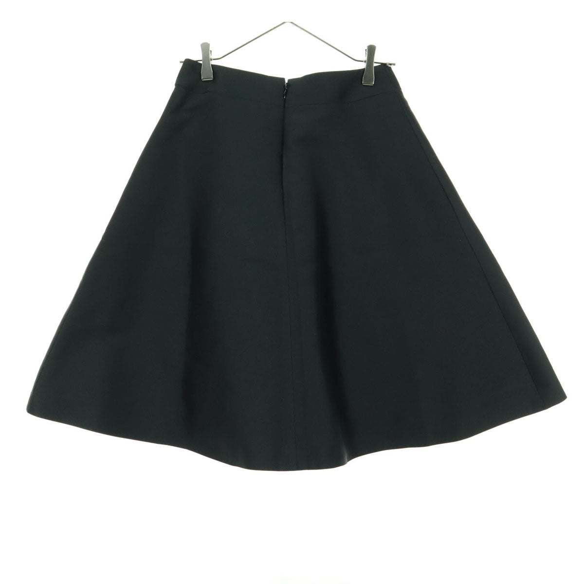 美品 M'S GRACY エムズグレイシー 日本製 ミディ丈 フレアスカート 38 ブラック レディース