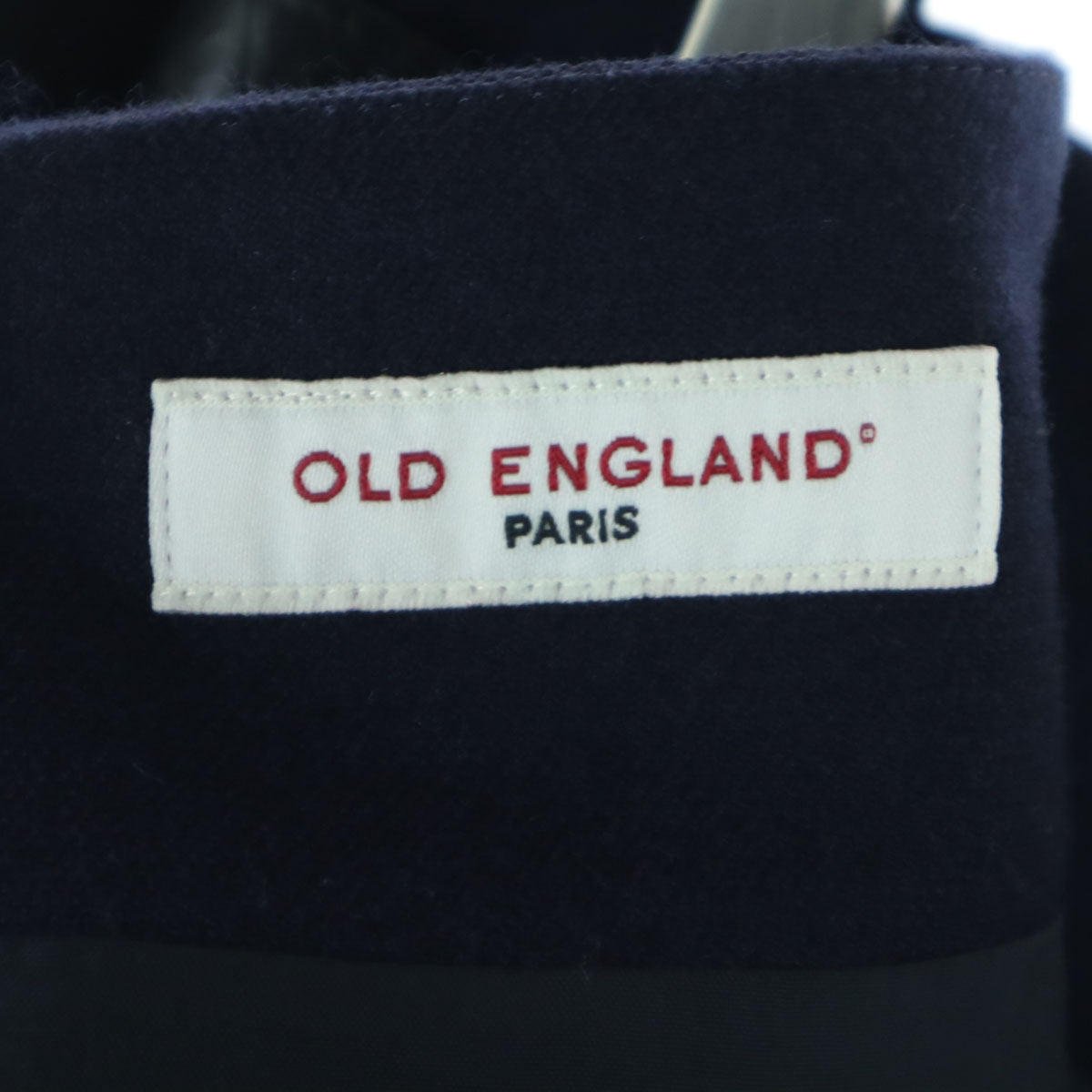 OLD ENGLAND オールドイングランド 日本製 ミディ丈 フレアスカート 38 ネイビー レディース