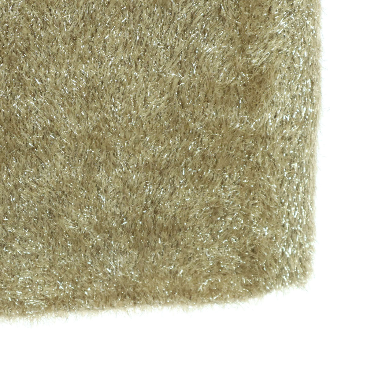 未使用 Mila Owen ミラオーウェン ニット ロングスカート 0 ベージュ ラメ 09WNS235166 レディース