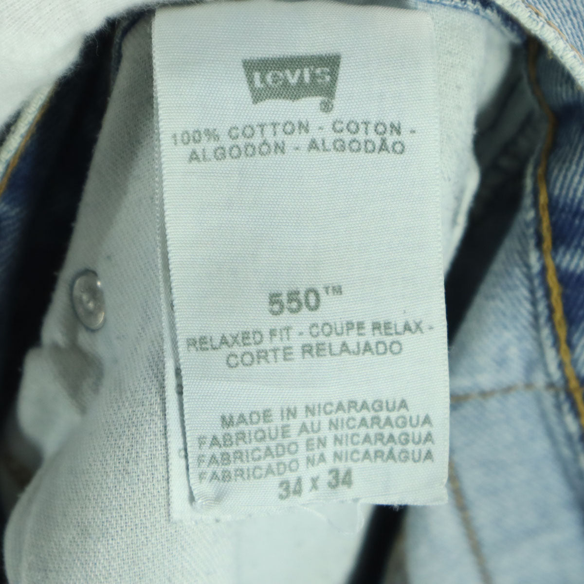 Levi's リーバイス 550 デニムパンツ w34 ブルー メンズ