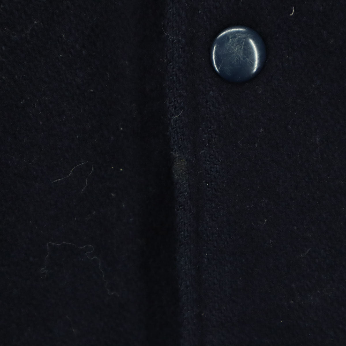 J.PRESS ジェイプレス 長袖 袖レザー スタジャン M ネイビー 牛革 メンズ