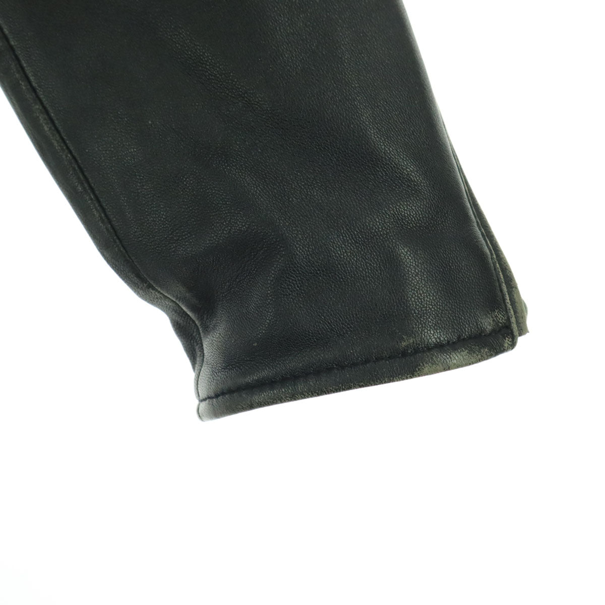 TAKEO KIKUCHI タケオキクチ 長袖 レザー シングルライダースジャケット XL ブラック 羊革 メンズ