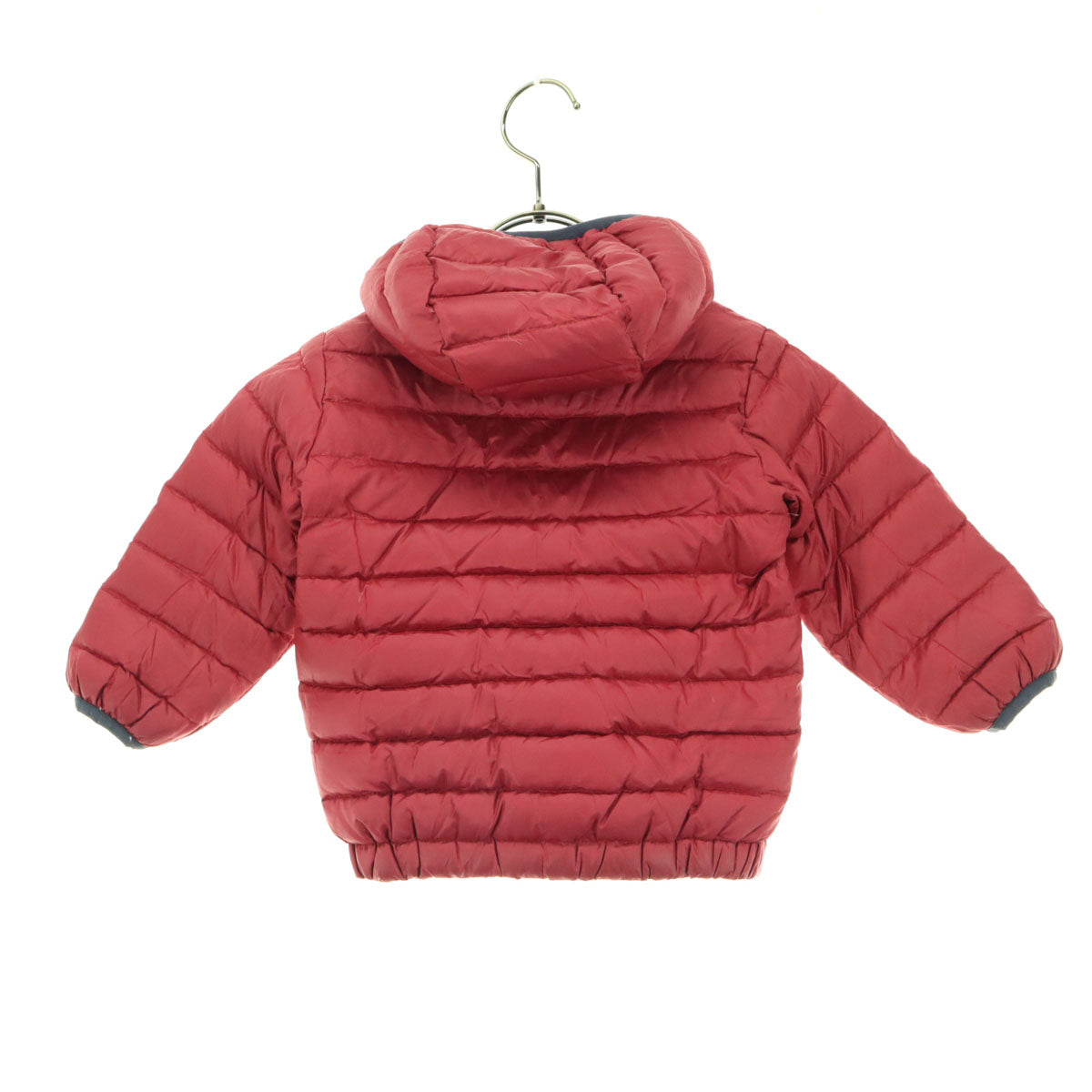 patagonia パタゴニア リバーシブル 総柄 ワンポイントロゴ 長袖 ダウンジャケット ネイビー 品番61371 キッズ