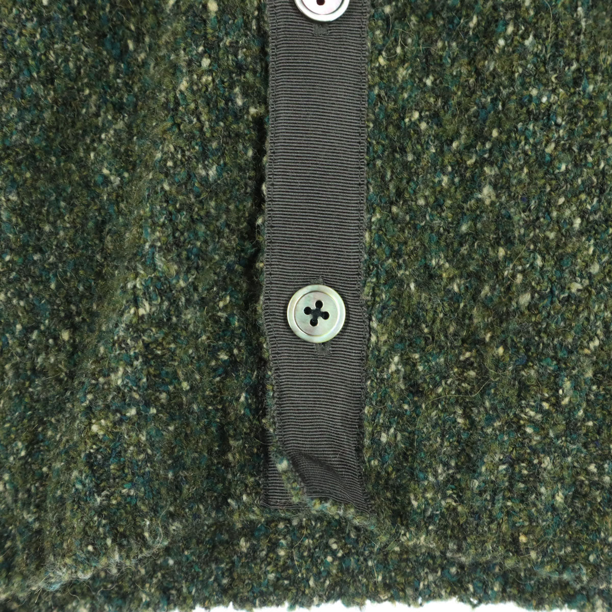 美品 Camoshita UNITED ARROWS カモシタ ユナイテッドアローズ 長袖 カーディガン 50 グリーン メンズ