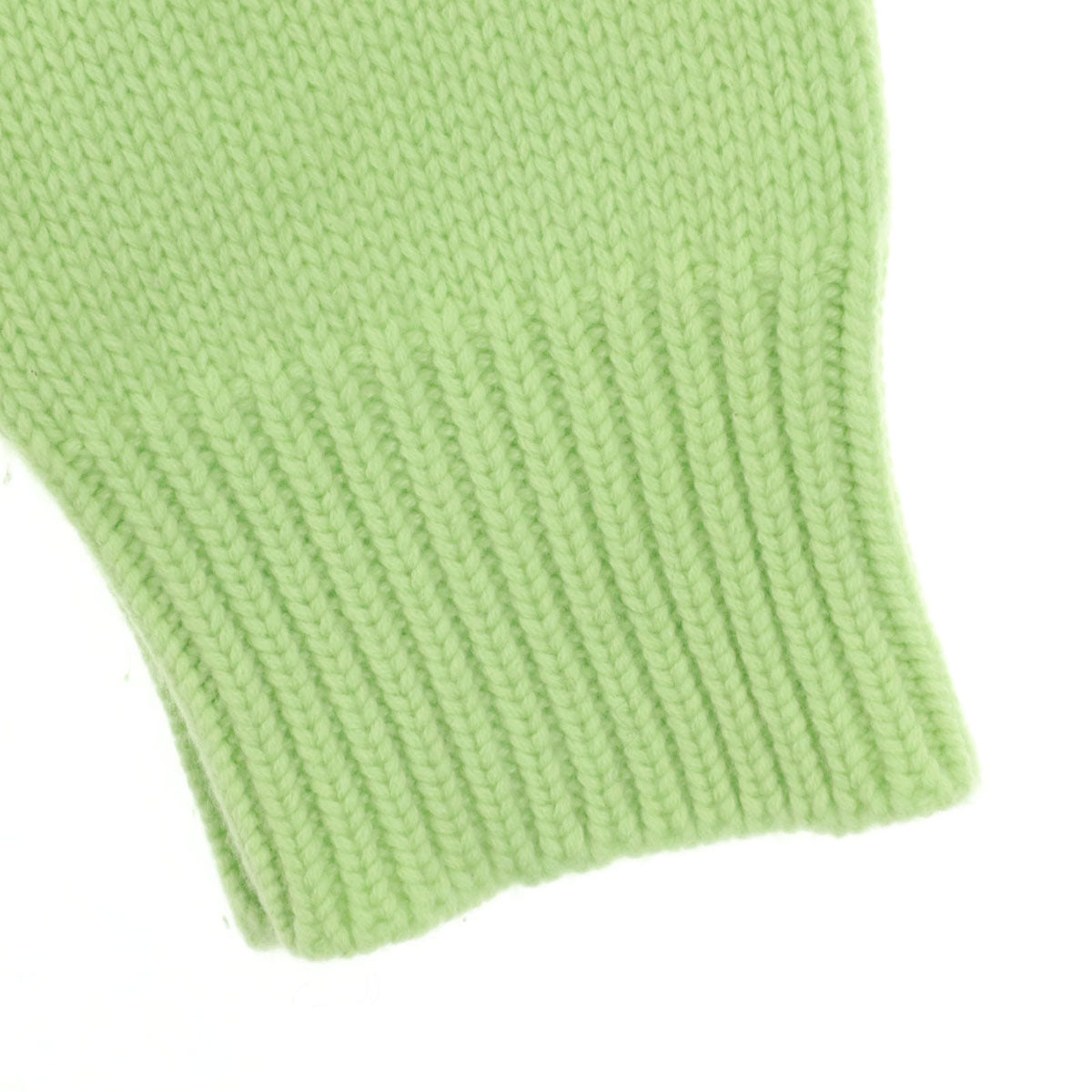 美品 DEMYLEE デミリー 長袖 カシミヤ100% ボートネック 丈短 セーター F ライトグリーン ロンハーマン別注 レディース