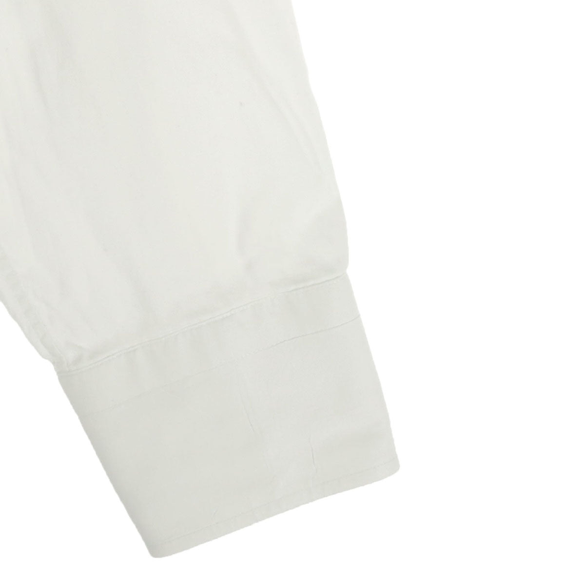 美品 BURBERRY バーバリー 刺繍 長袖 ボタンダウンシャツ M ホワイト 胸ポケット メンズ