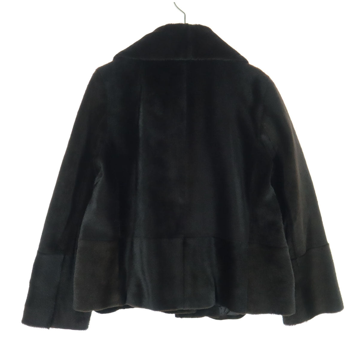 未使用 Banana Republic バナナリパブリック 長袖 ショート丈 リアル ファーコート XS ブラウン 羊革 レディース