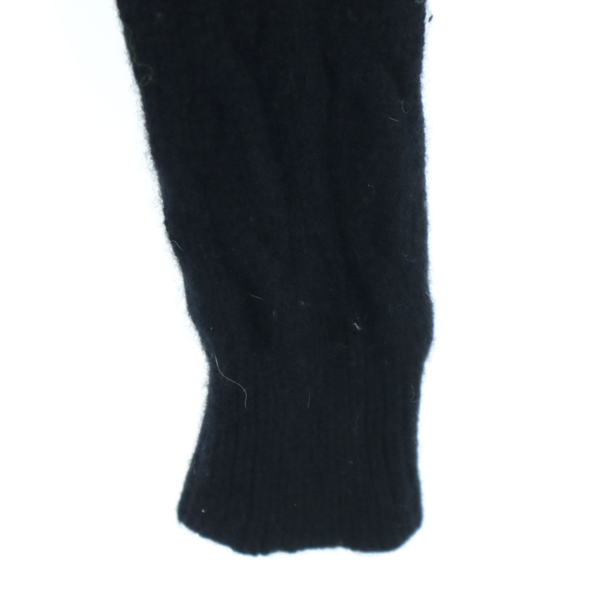 RALPH LAUREN ラルフローレン カシミヤ混 長袖 ショールカラー ケーブルニット カーディガン M ブラック レディース