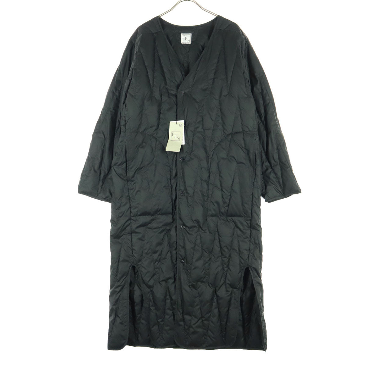 未使用 FES フェズ 長袖 ダウンコート 38 ブラック レディース