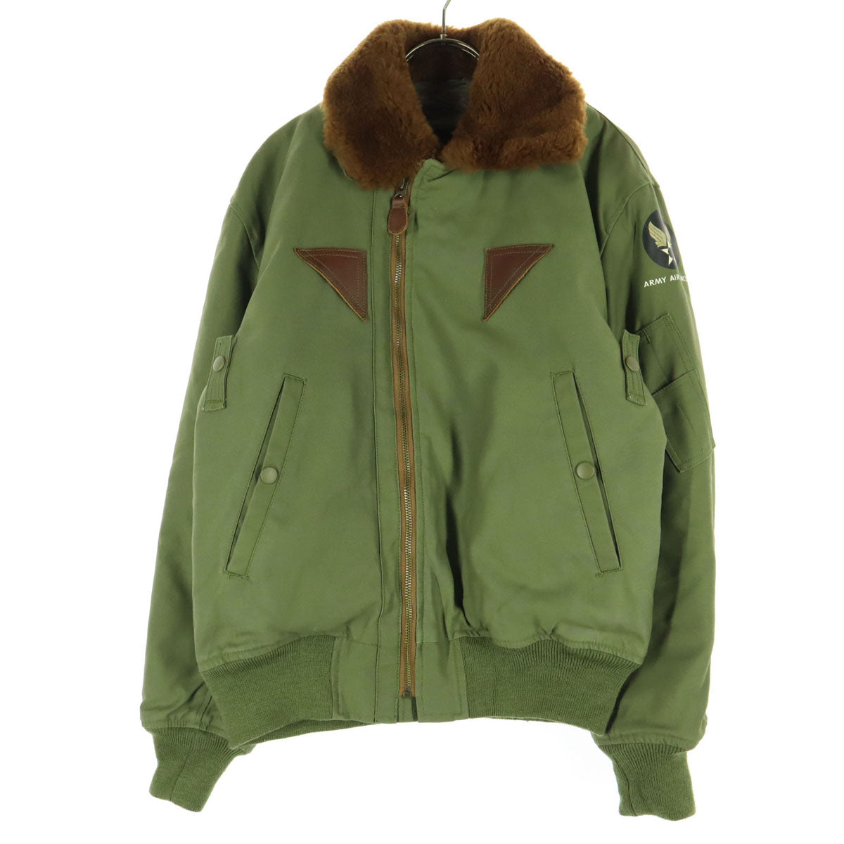 SESSLERMFGCO セスラー プリント 長袖 B-15A フライトジャケット 38 カーキ メンズ