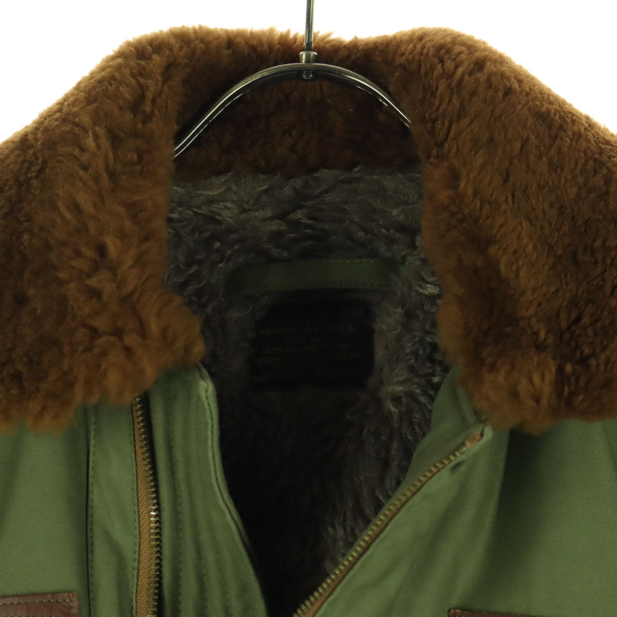 SESSLERMFGCO セスラー プリント 長袖 B-15A フライトジャケット 38 カーキ メンズ