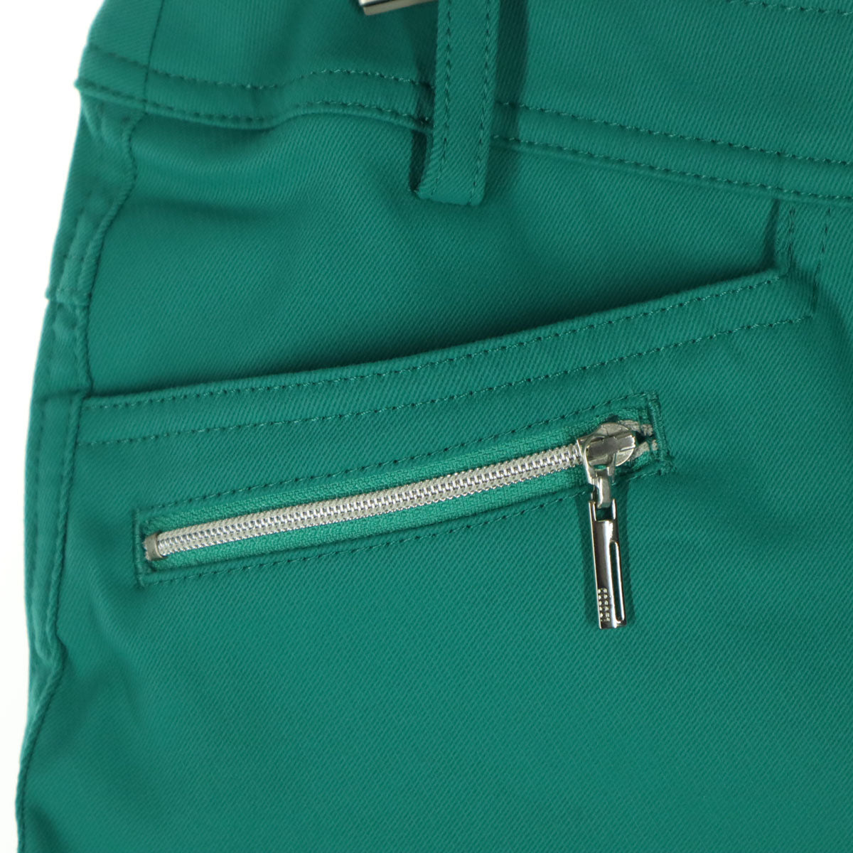 未使用 adabat アダバット ストレッチパンツ 42 グリーン レディース