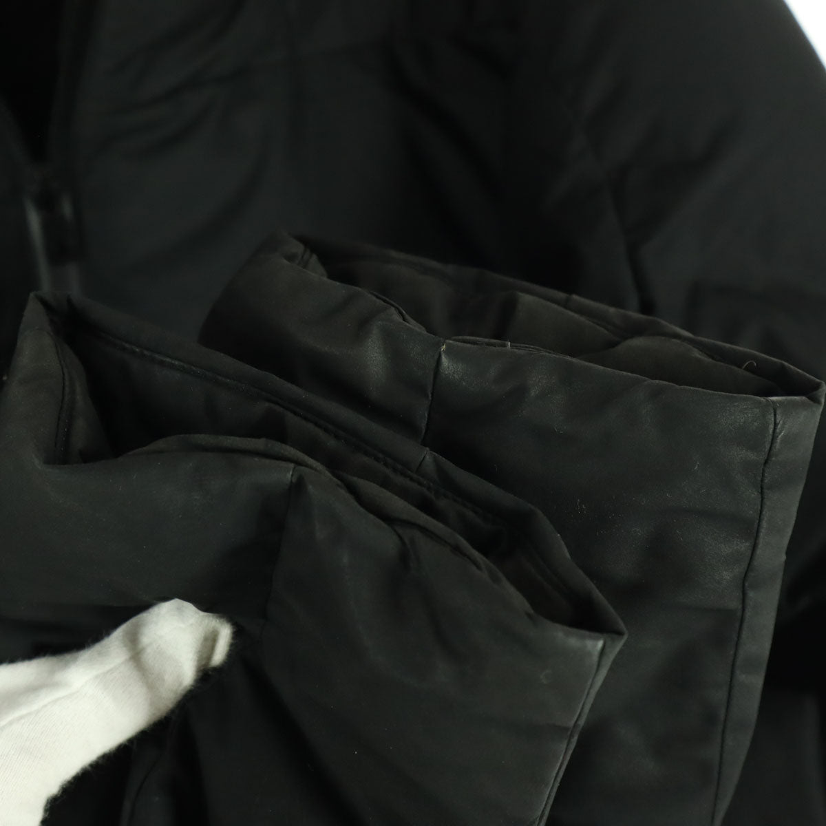 UNIQLO ユニクロ 長袖 シームレス ダウンジャケット L ブラック フード付き メンズ