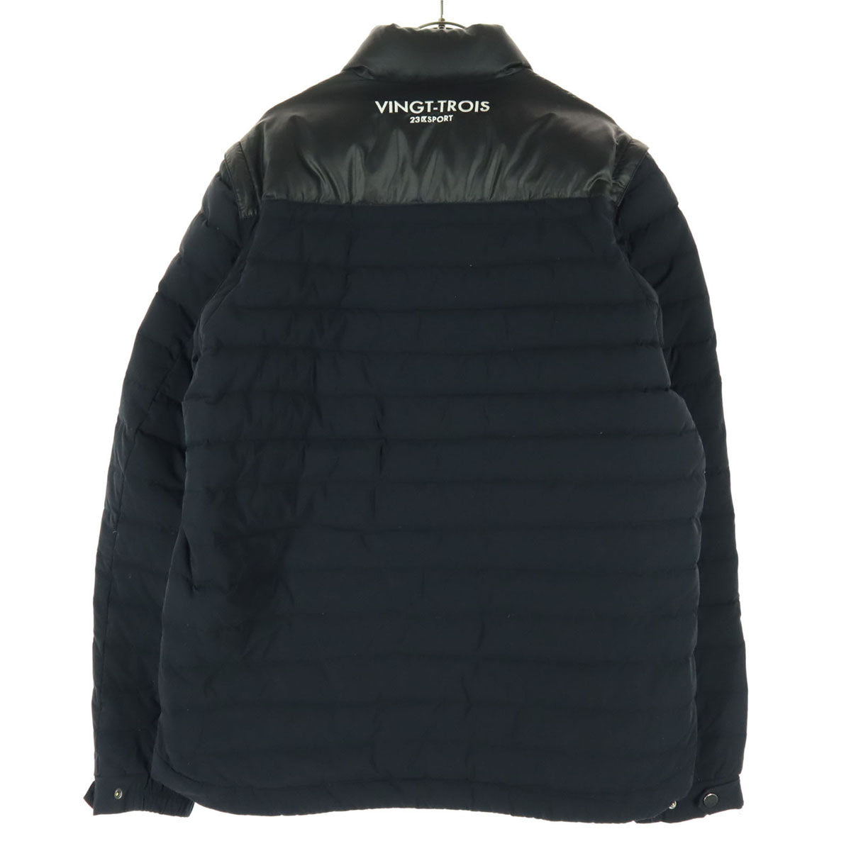 23ku SPORT 23区スポーツ ワンポイントロゴ 長袖 ダウンジャケット LL ブラック メンズ