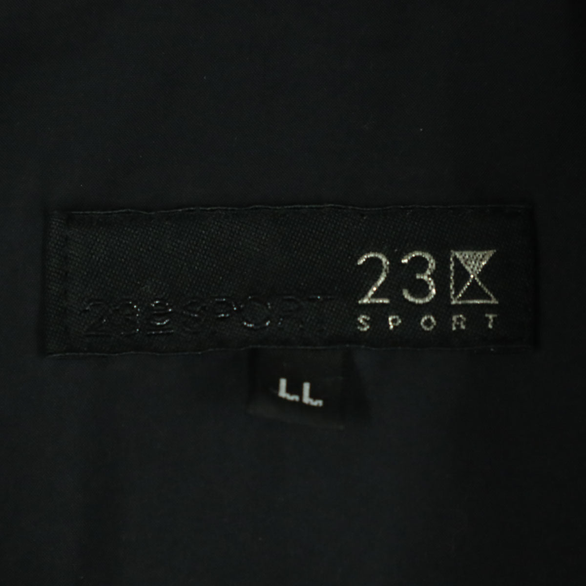 23ku SPORT 23区スポーツ ワンポイントロゴ 長袖 ダウンジャケット LL ブラック メンズ