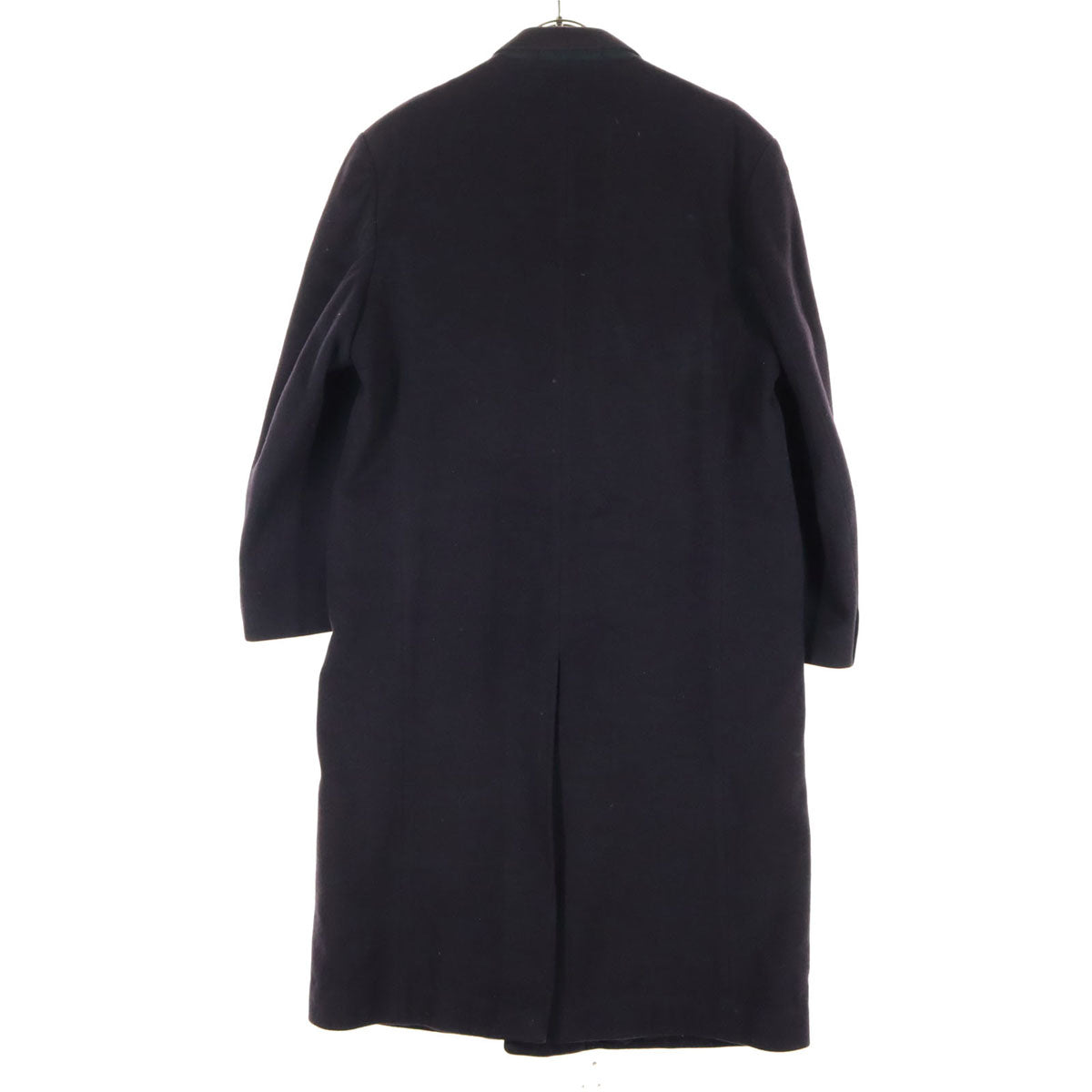 NICOLA FERRI ニコラフェリ イングランド製 カシミヤ 長袖 カシミヤ ダブルボタン ロングコート ネイビー メンズ