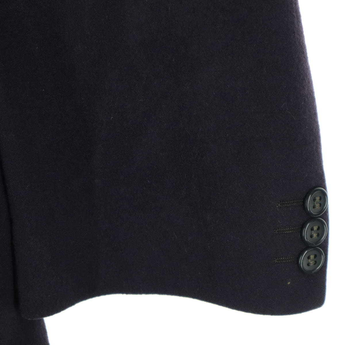 NICOLA FERRI ニコラフェリ イングランド製 カシミヤ 長袖 カシミヤ ダブルボタン ロングコート ネイビー メンズ