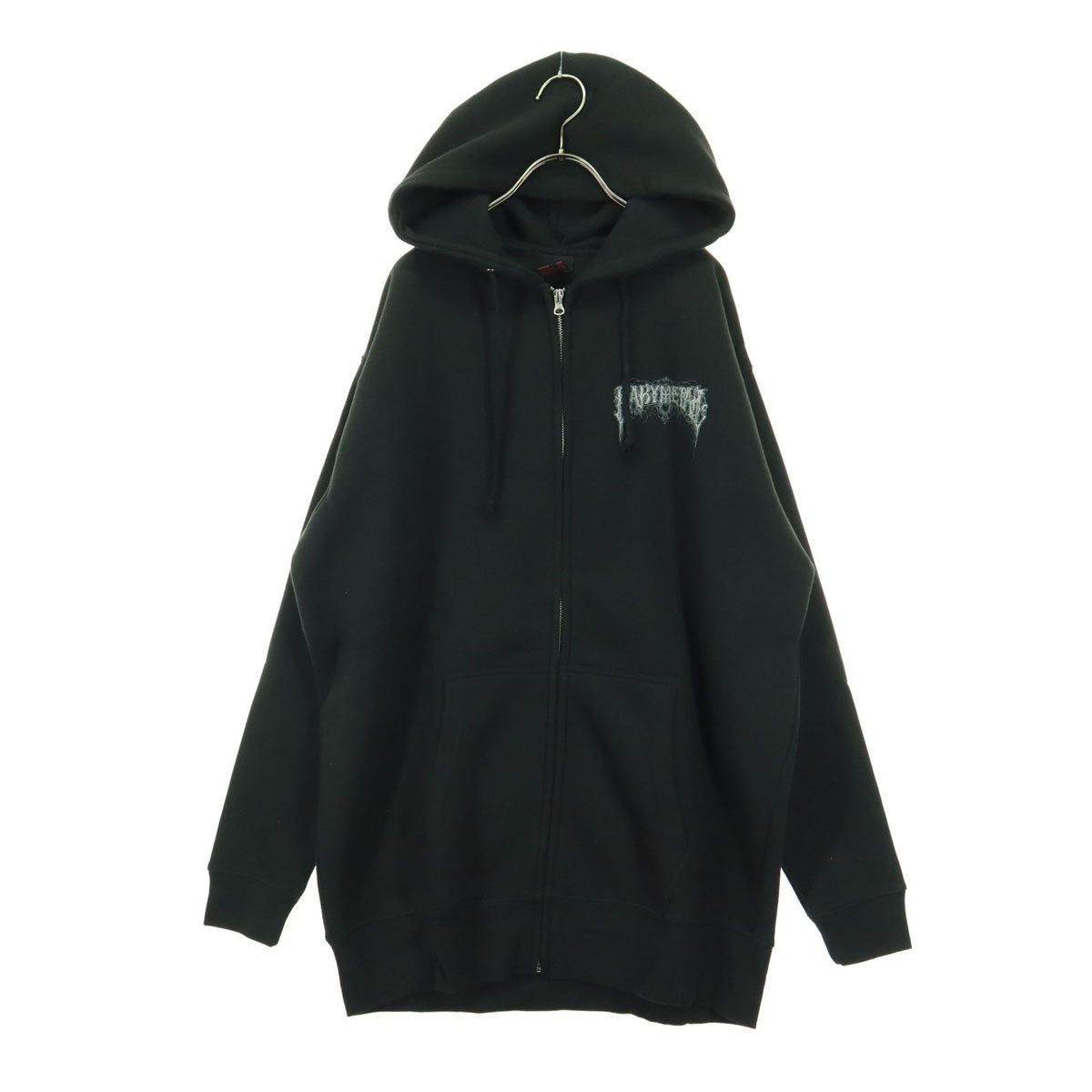 美品 BABYMETAL ベビーメタル バックプリント 長袖 スウェットパーカー XXL ブラック レディース