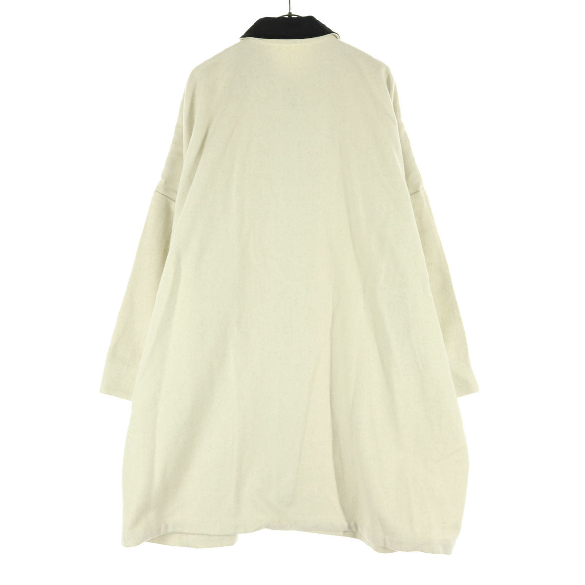 mizuiro ind ミズイロインド バイカラー 長袖 ジャケット アイボリー系 ブラック レディース