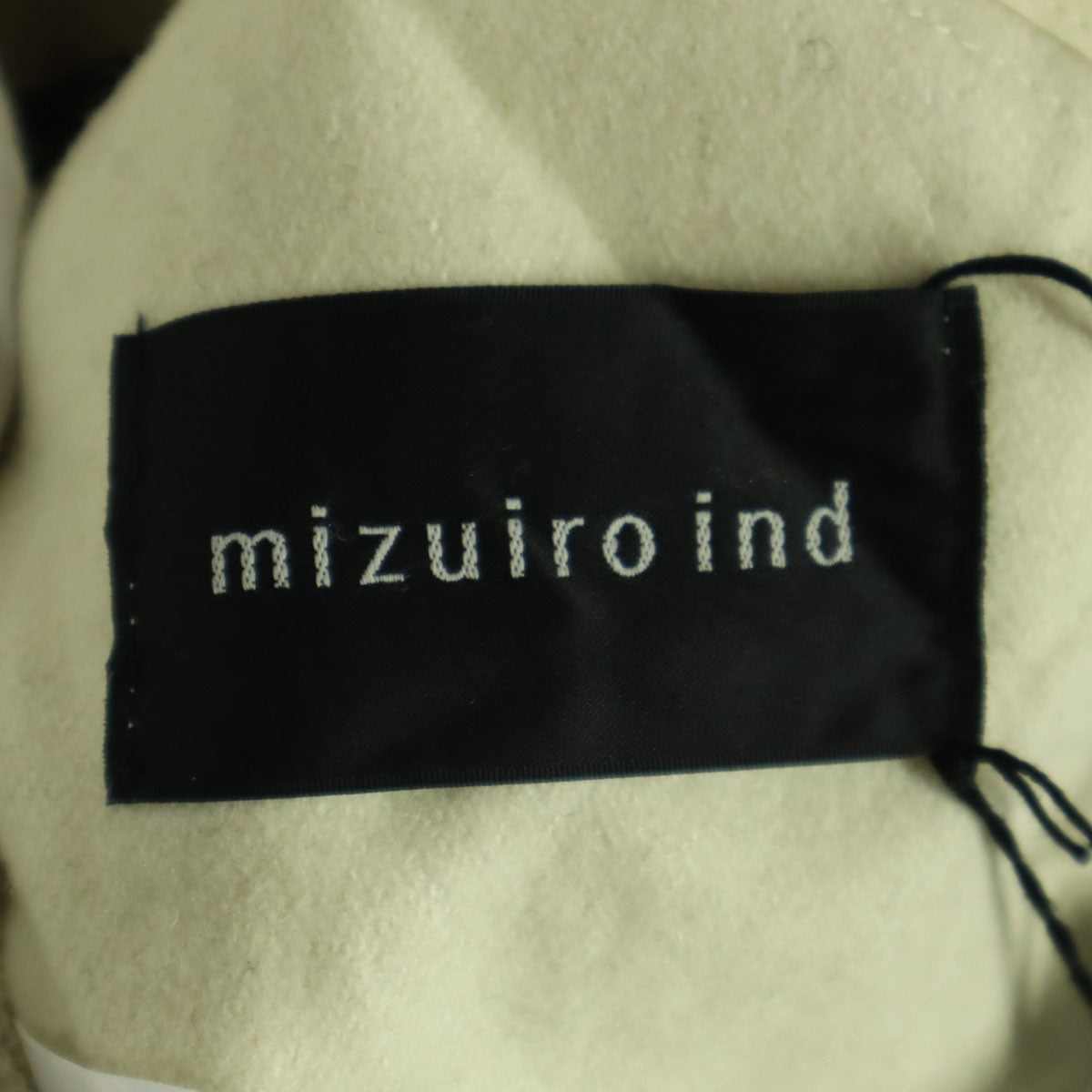 mizuiro ind ミズイロインド バイカラー 長袖 ジャケット アイボリー系 ブラック レディース