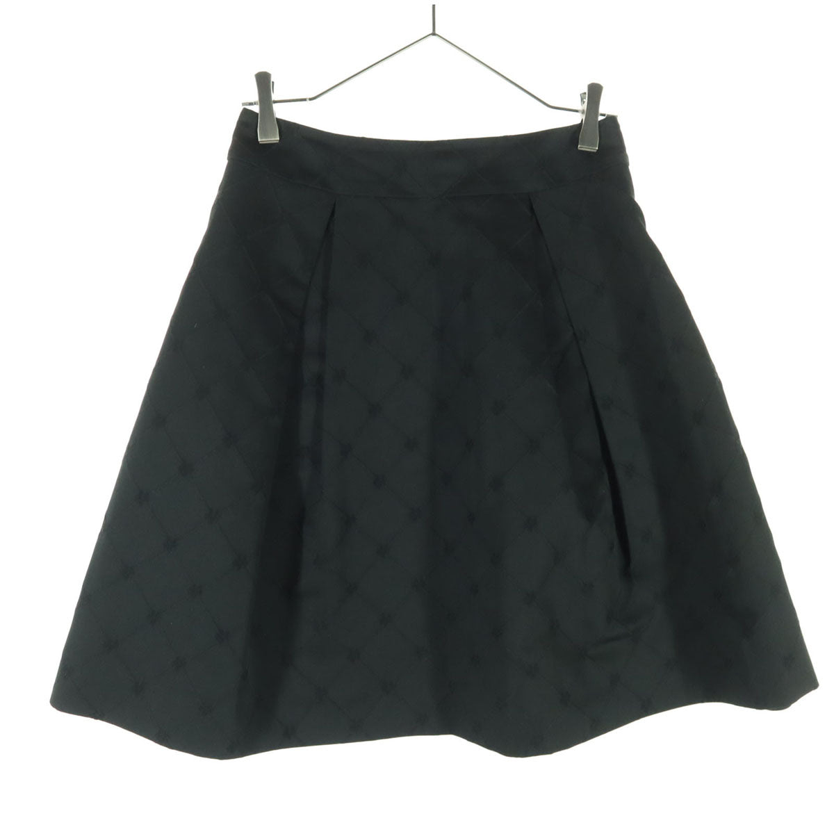 M'S GRACY エムズグレイシー 花柄 ミニ丈 スカート 38 ブラック レディース