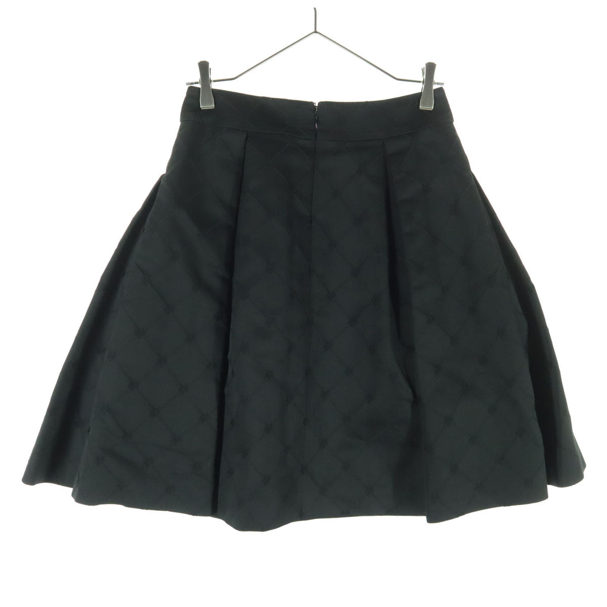 M'S GRACY エムズグレイシー 花柄 ミニ丈 スカート 38 ブラック レディース