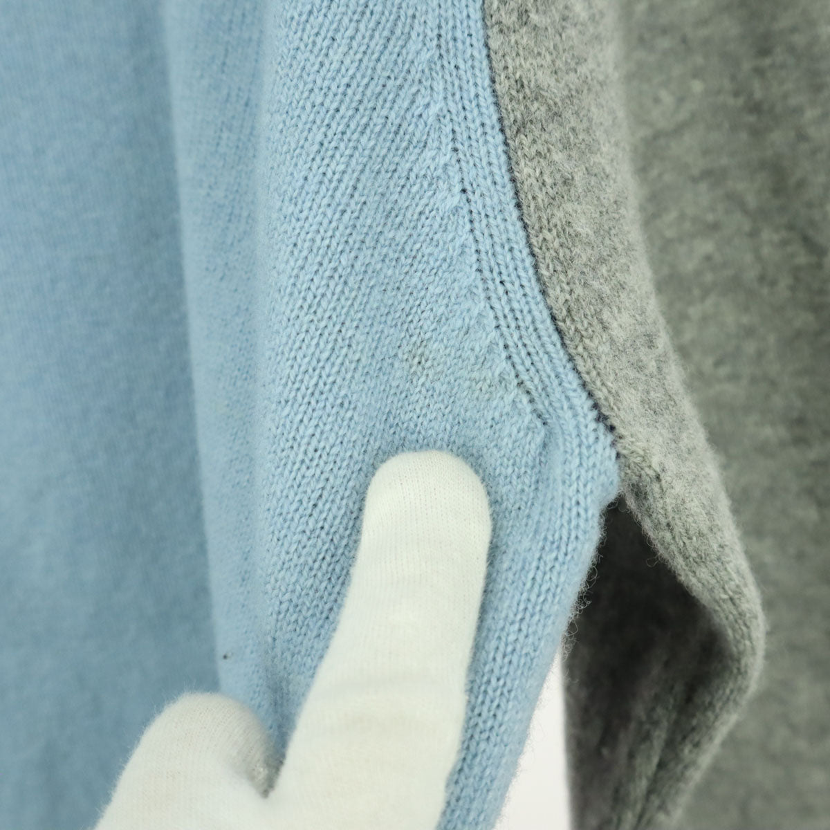 LACOSTE ラコステ ウール ワンポイントロゴ クレイジーパターン 長袖 セーター 3 ネイビー マルチカラー メンズ