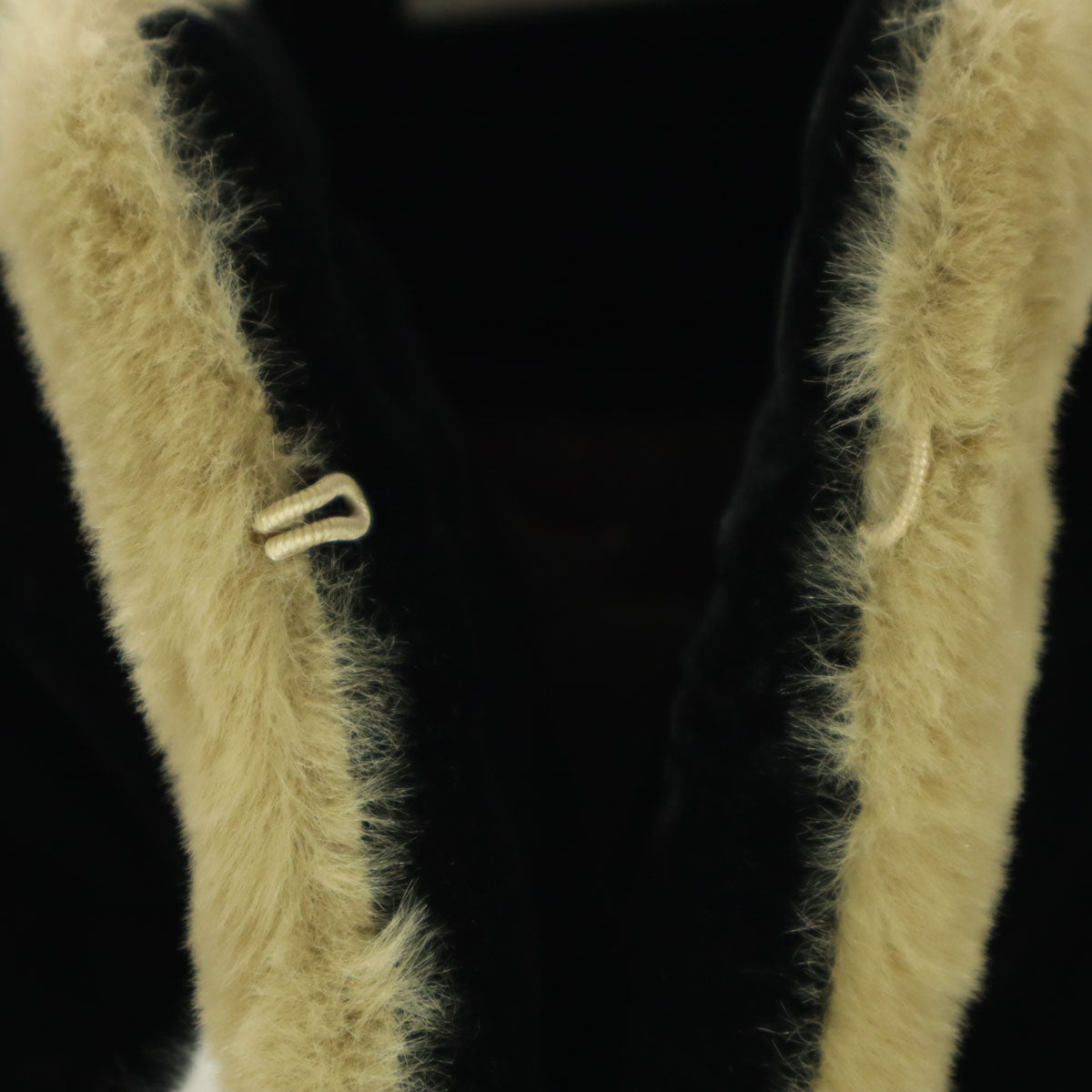 美品 LE BOUQUET ル・ブーケ ファー使い 起毛 キルティングコート F ブルー レディース