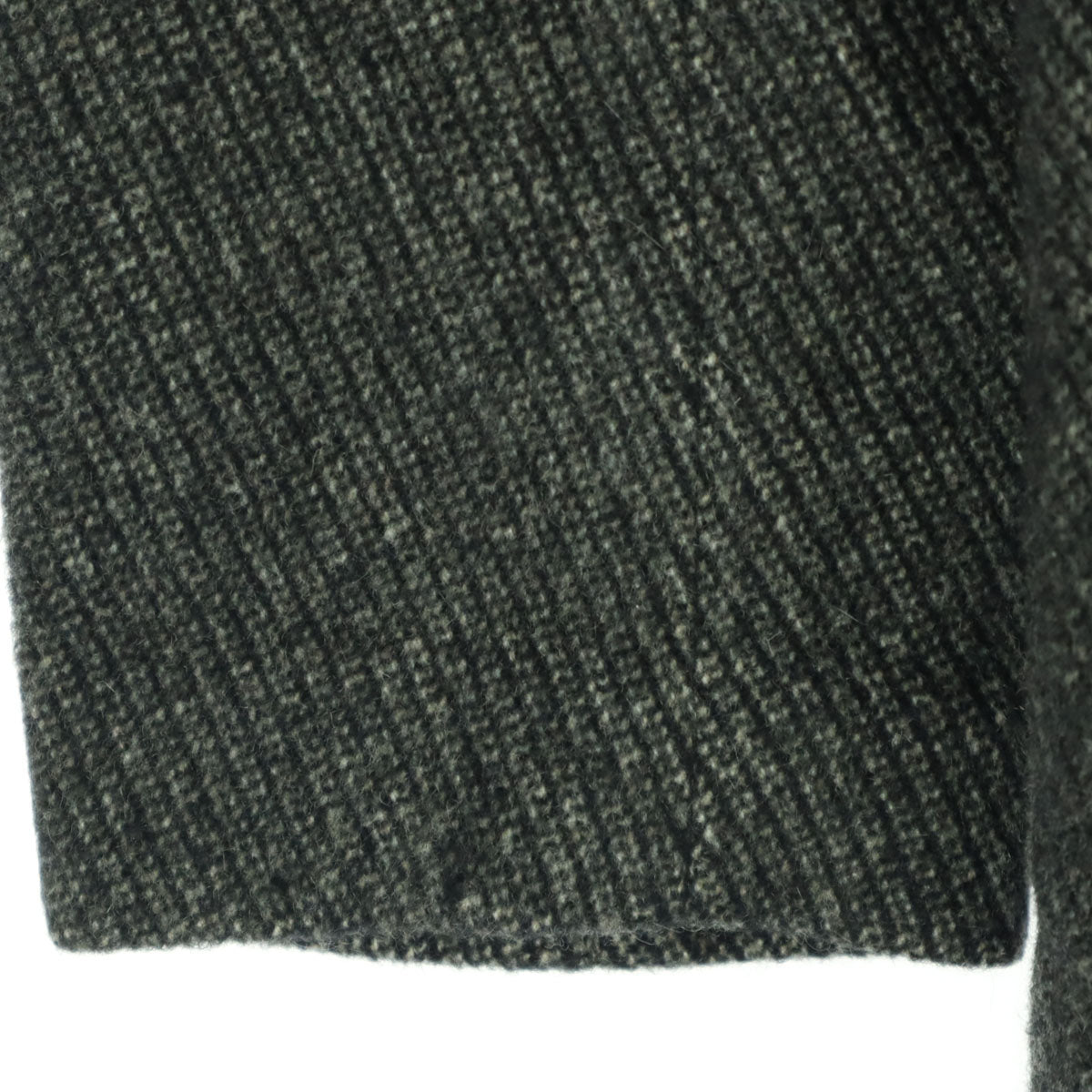 未使用 長袖 襟ミンク カシミア ロングコート M グレー レディース