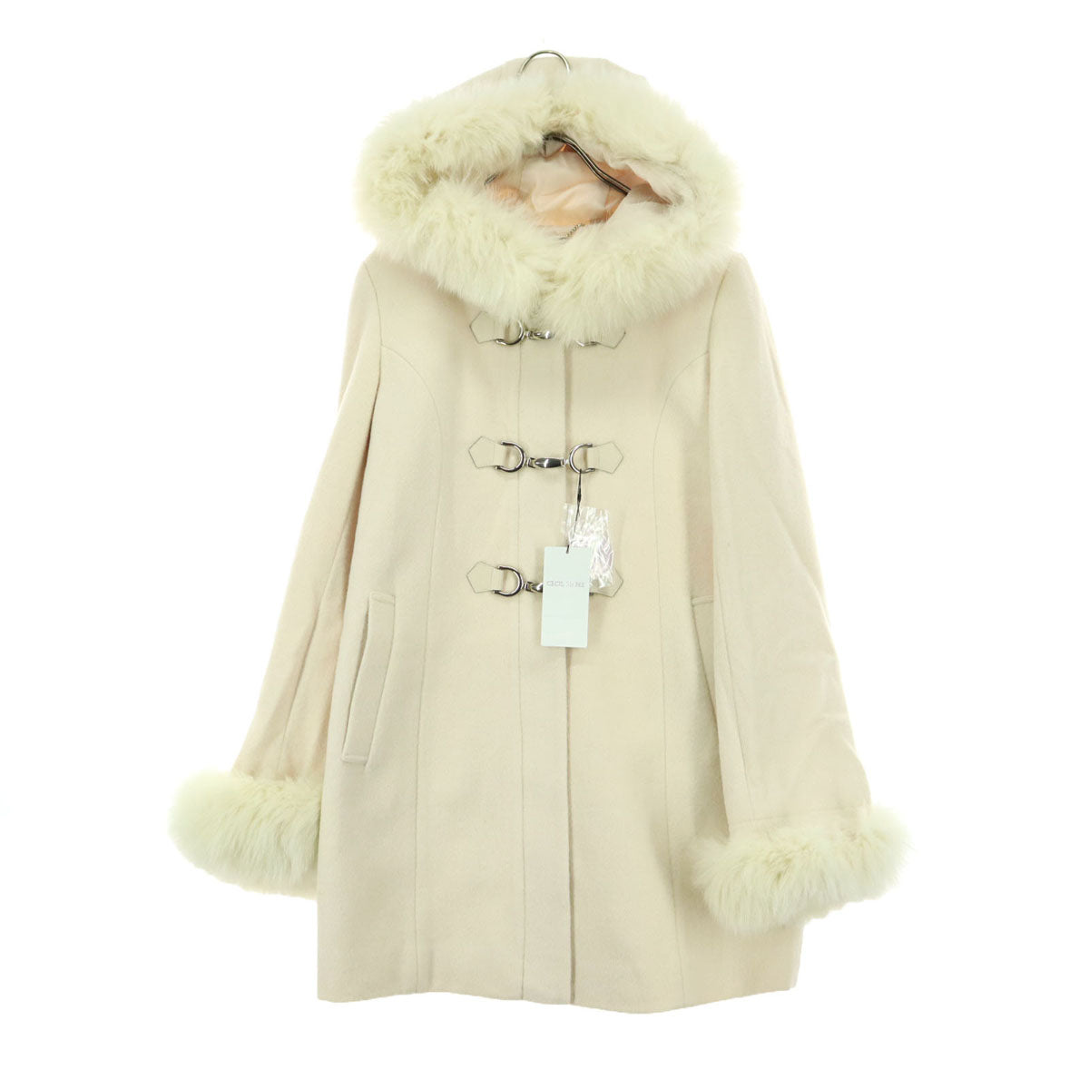 未使用 CECIL McBEE セシルマクビー 長袖 ファーコート M ベージュ レディース