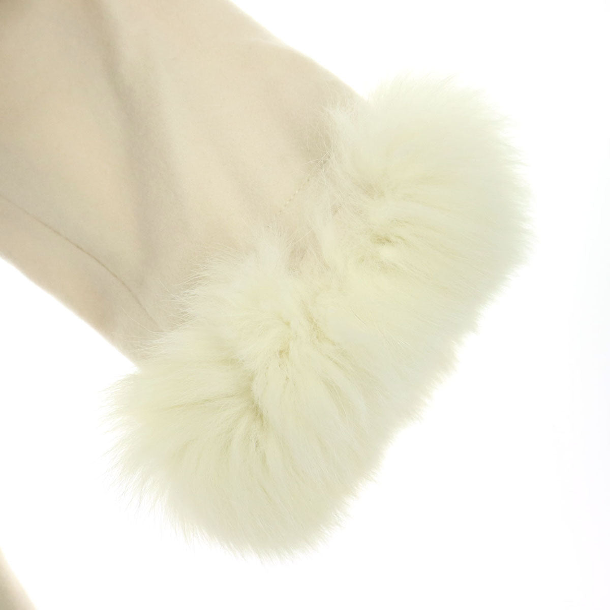 未使用 CECIL McBEE セシルマクビー 長袖 ファーコート M ベージュ レディース