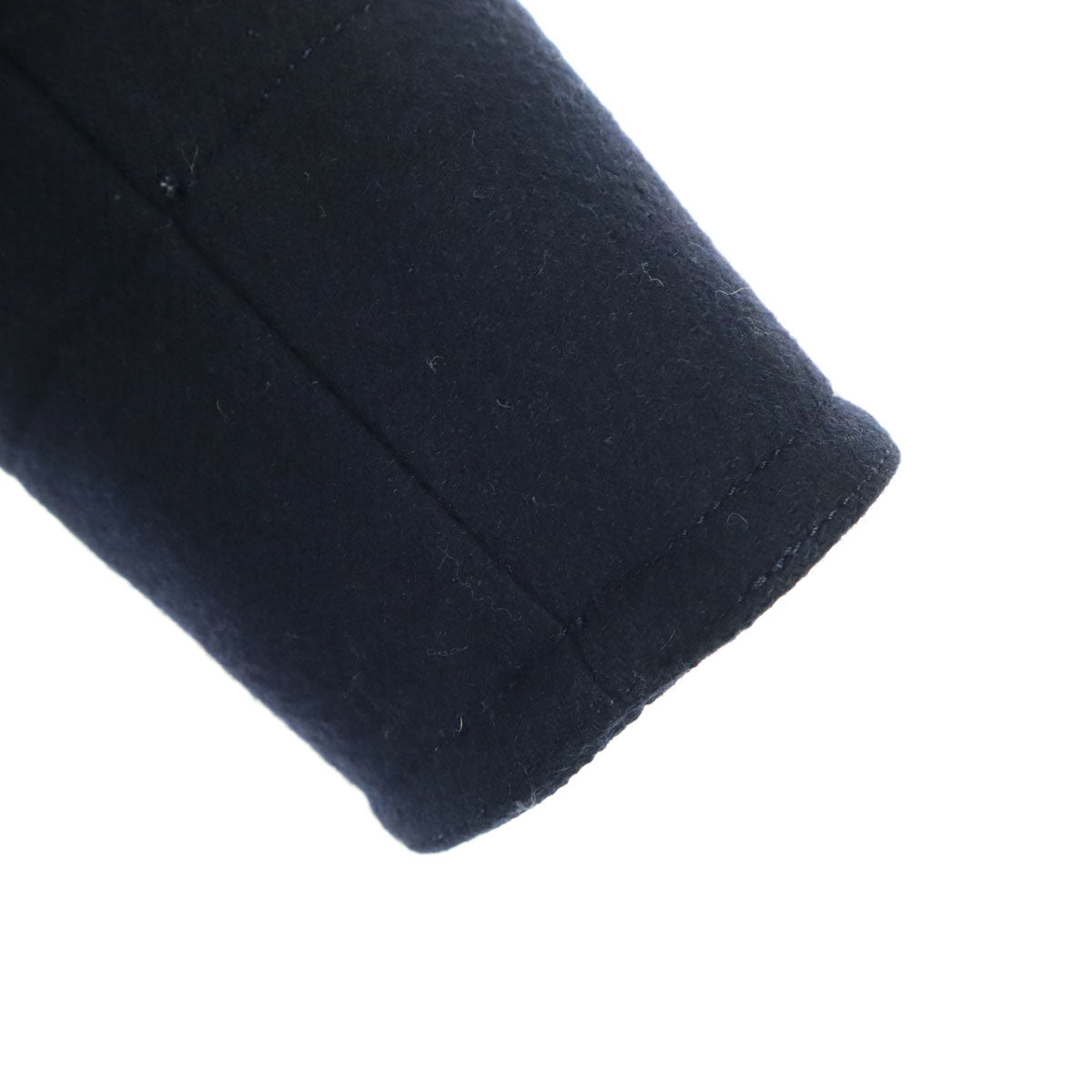 美品 ECHANTILLON NO.4 エシャンティオンナンバーフォー 日本製 長袖 ピーコート 0 ブラック レディース