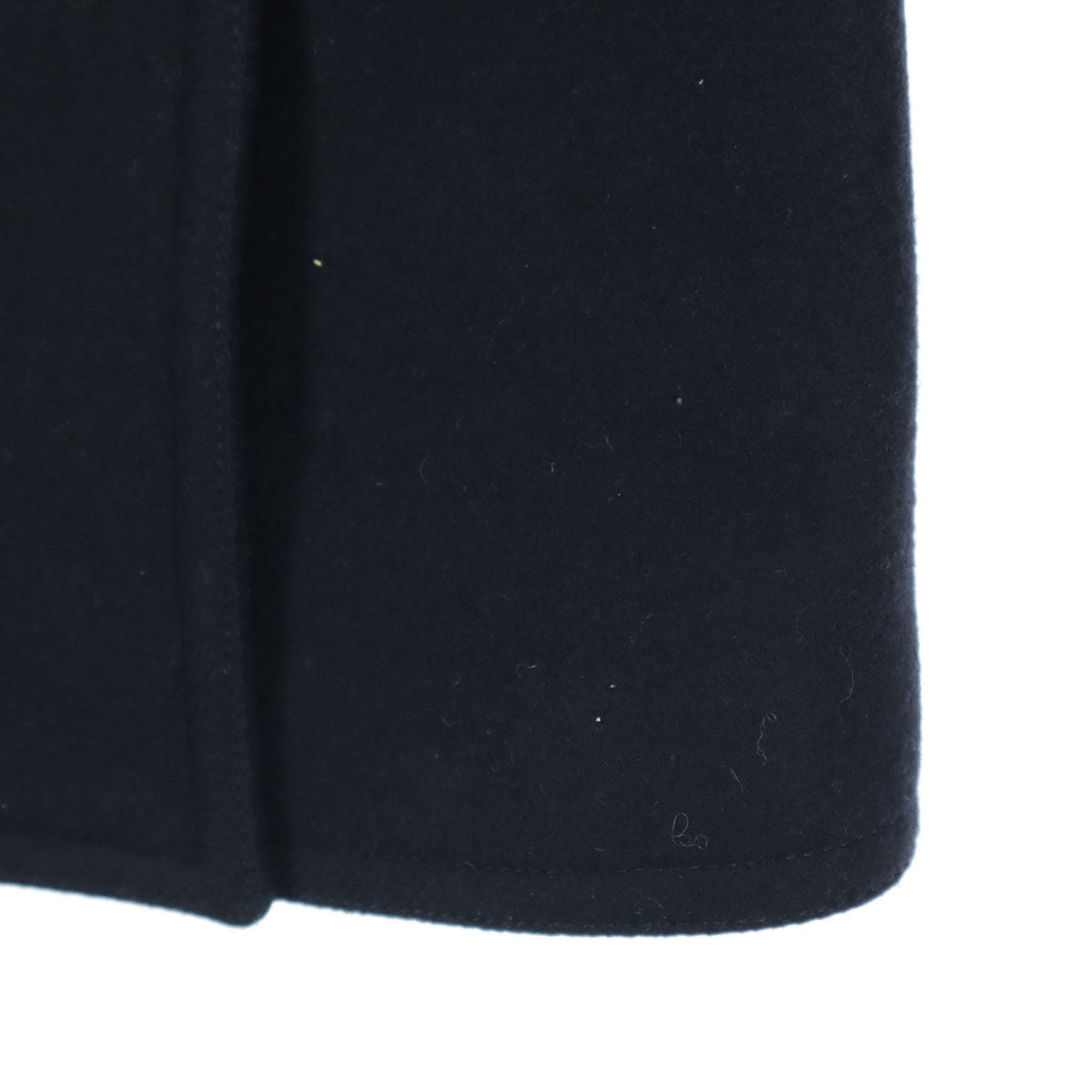 美品 ECHANTILLON NO.4 エシャンティオンナンバーフォー 日本製 長袖 ピーコート 0 ブラック レディース