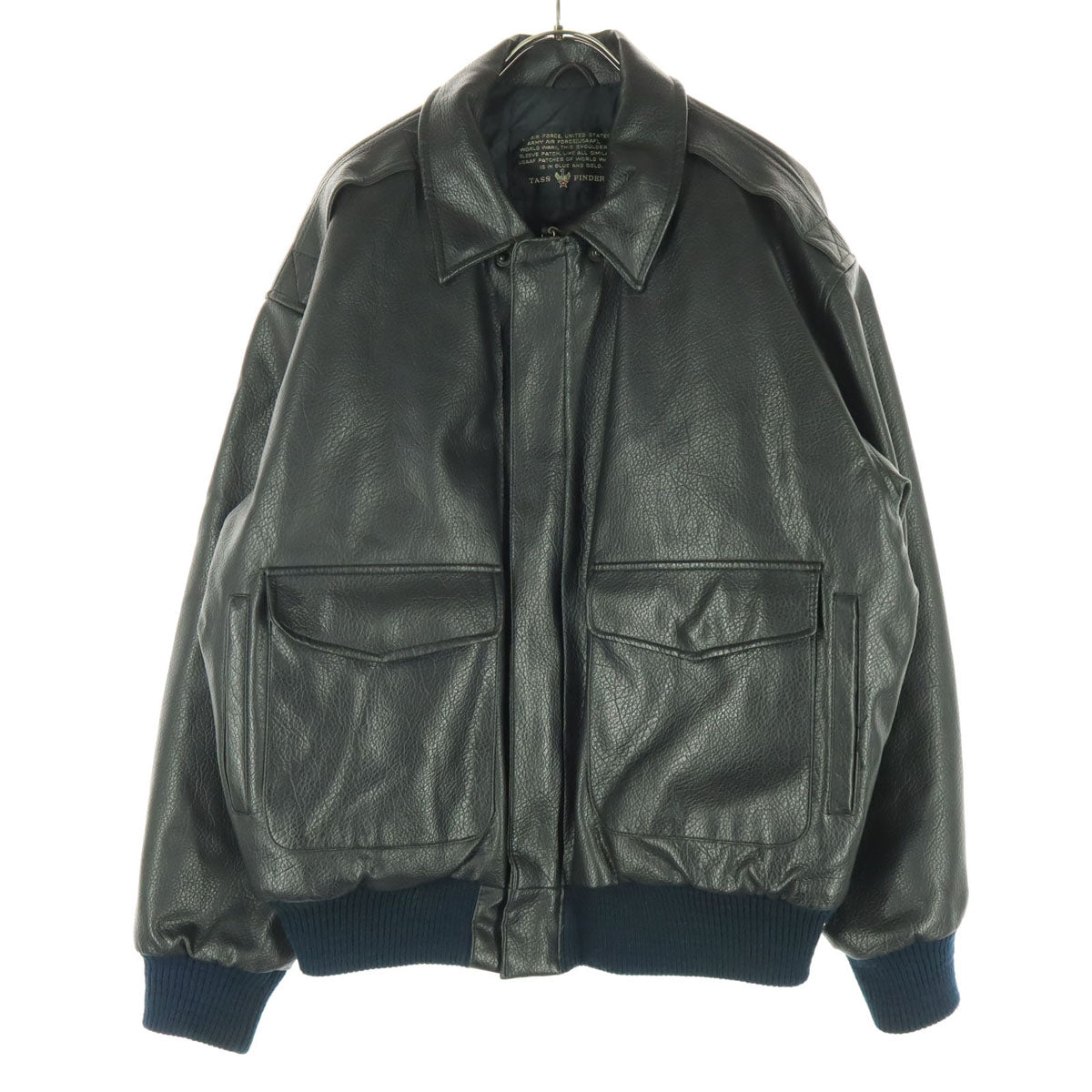 TASS FINDER タスファインダー 長袖 レザージャケット FREE ブラック メンズ
