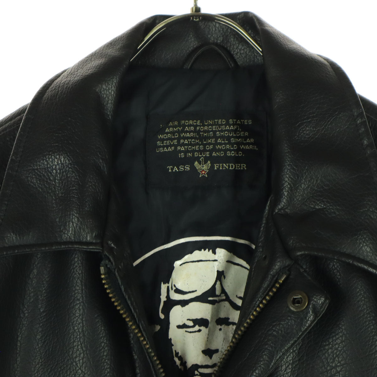 TASS FINDER タスファインダー 長袖 レザージャケット FREE ブラック メンズ