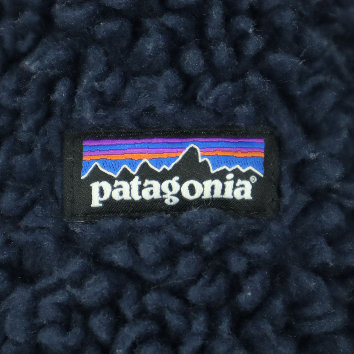 patagonia パタゴニア 2019年製 ワンポイントロゴ 長袖 レトロＸ ボマージャケット ボアジャケット 14 ネイビー 品番65415 キッズ