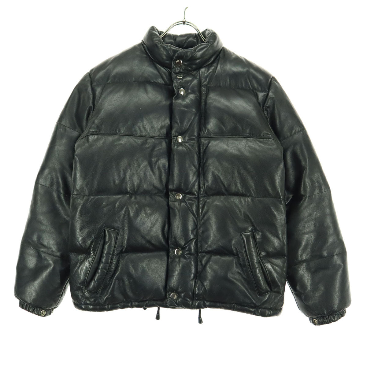 Freedom フリーダム 長袖 レザー ダウンジャケット 38 ブラック 牛革 メンズ