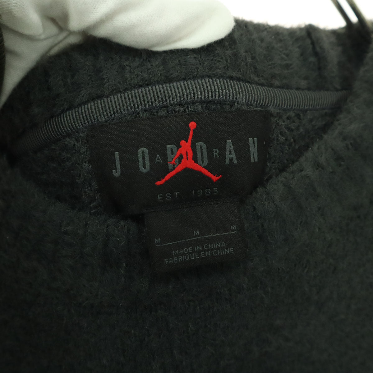 美品 JORDAN ジョーダン パリサンジェルマン ロゴマーク 長袖 セーター M グレー メンズ