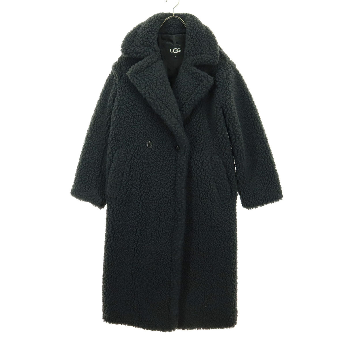 美品 UGG アグ 長袖 ボアコート XS ダークグレー レディース